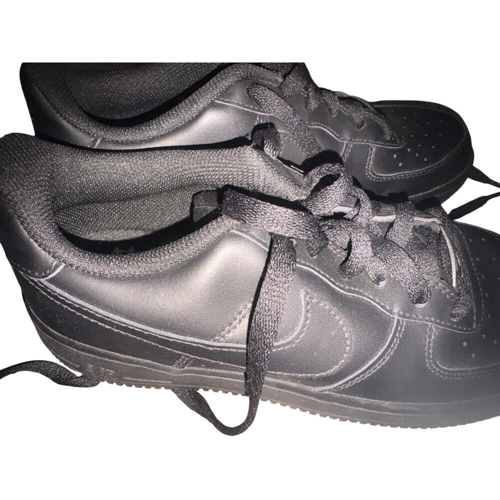 Nike Air Force 1 Low LE Triple Black DH2920‑001 Size 7Y Excellent Shape